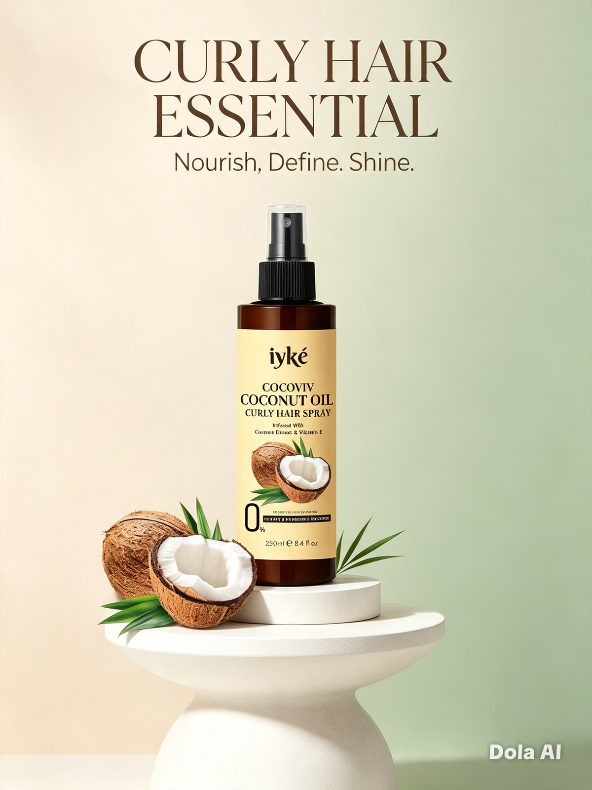 Cocoviv Coconut Oil Curly Hair Spray