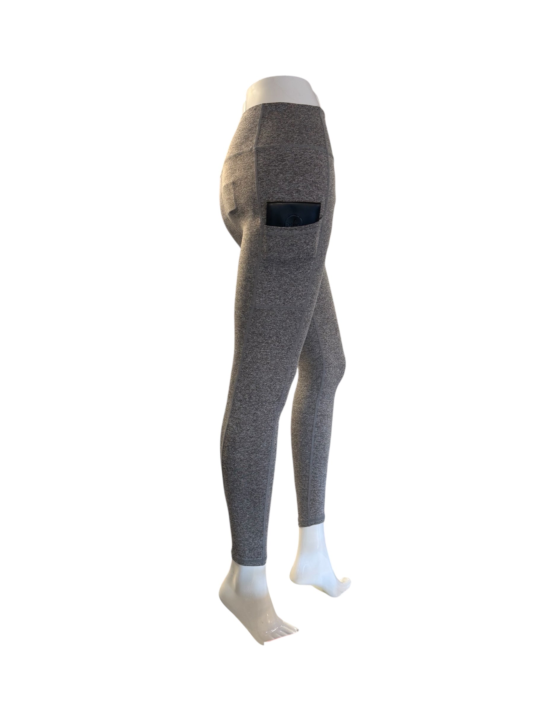 IYKE Women's Leggings Yoga Pants, with 2 side pockets, High Waist Tummy Control Stretch Slim Leggings.