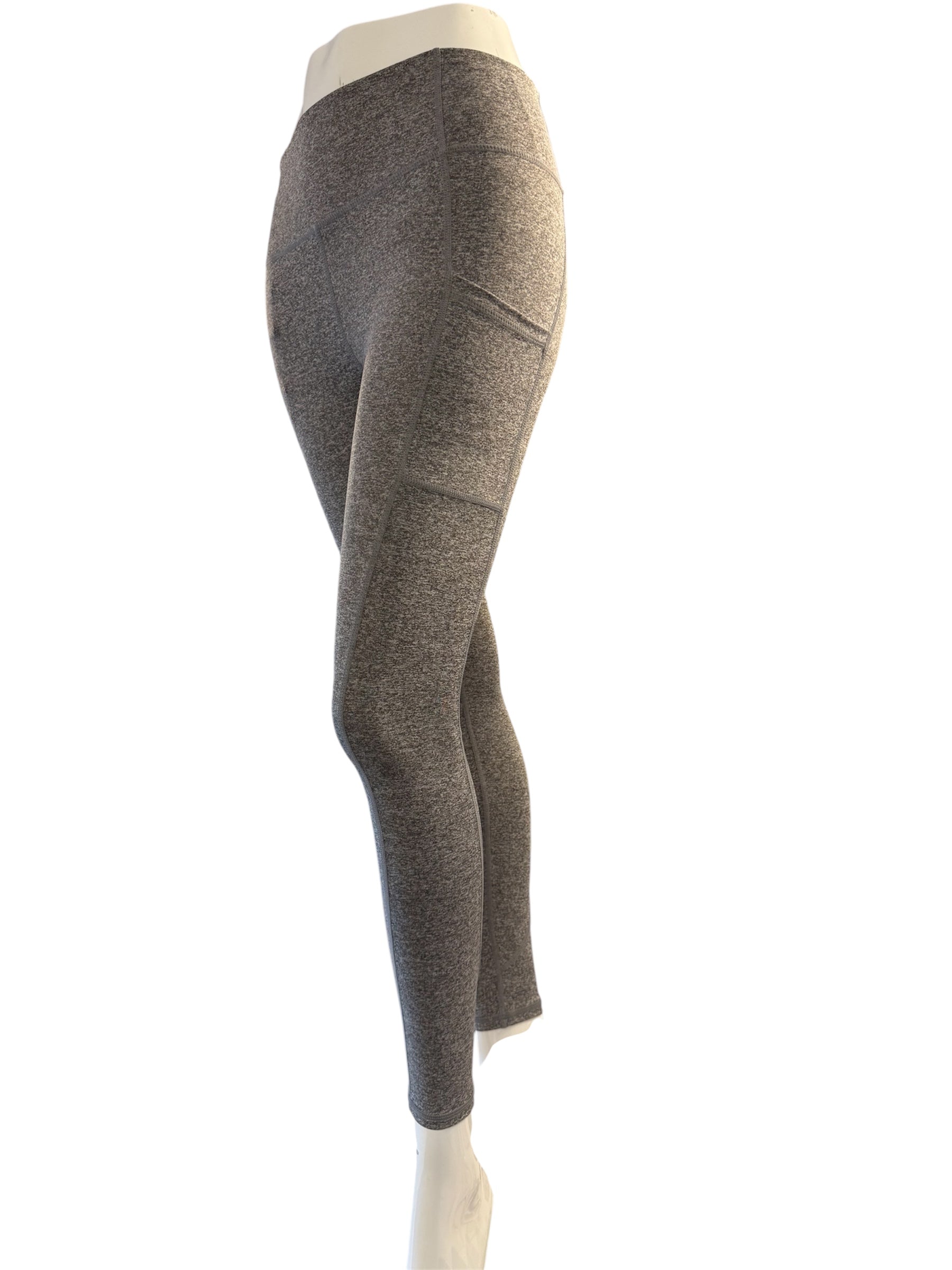 IYKE Women's Leggings Yoga Pants, with 2 side pockets, High Waist Tummy Control Stretch Slim Leggings.