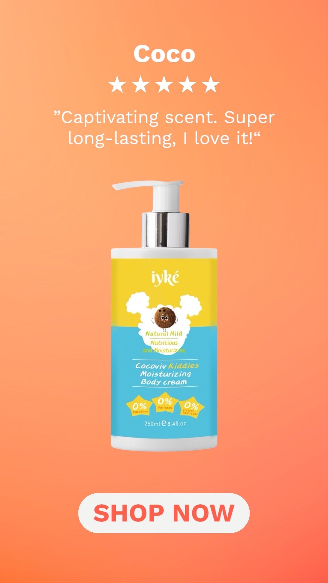 COCOVIV KIDDIES MOISTURIZING BODY CREAM