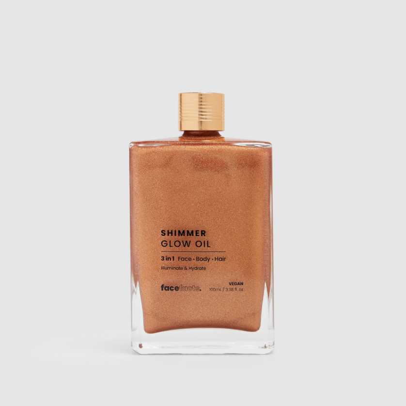 Face Facts Multi-Use Shimmer Glow Oil (50ml, Vegan)