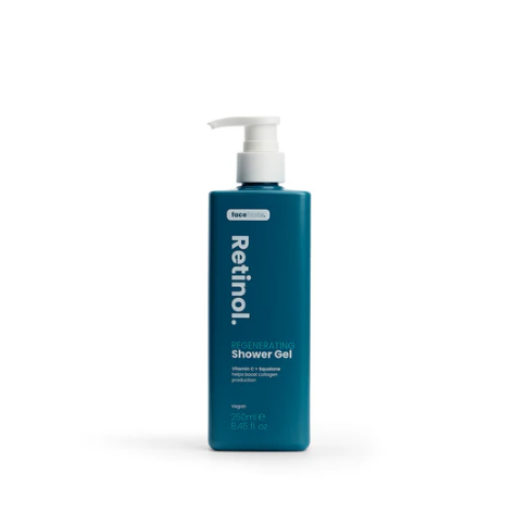 Retinol Regenerating Shower Gel – Brighten, Refresh & Boost Collagen | 250ml Vegan