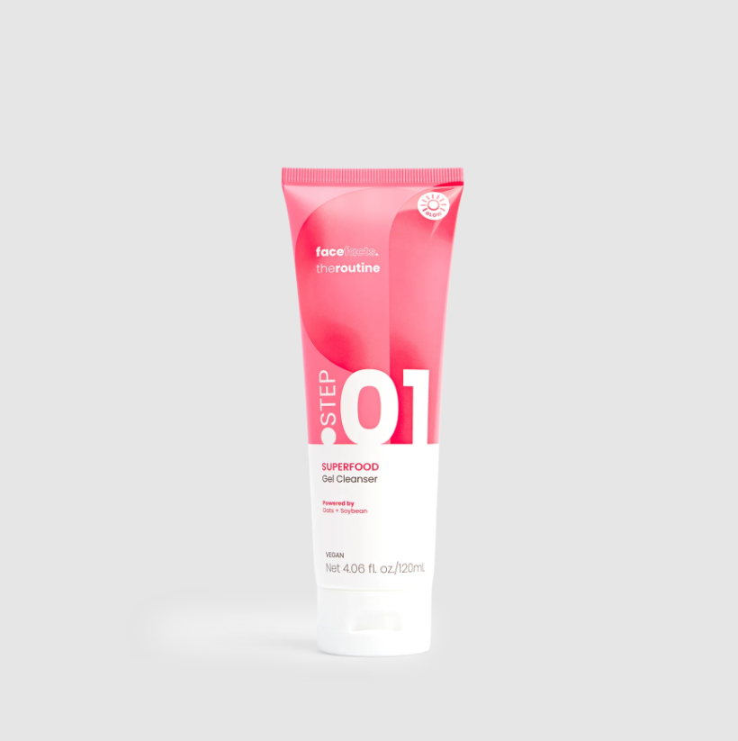 The Glow Routine – Superfood Gel Cleanser with Oats & Soybean | 120ml Vegan