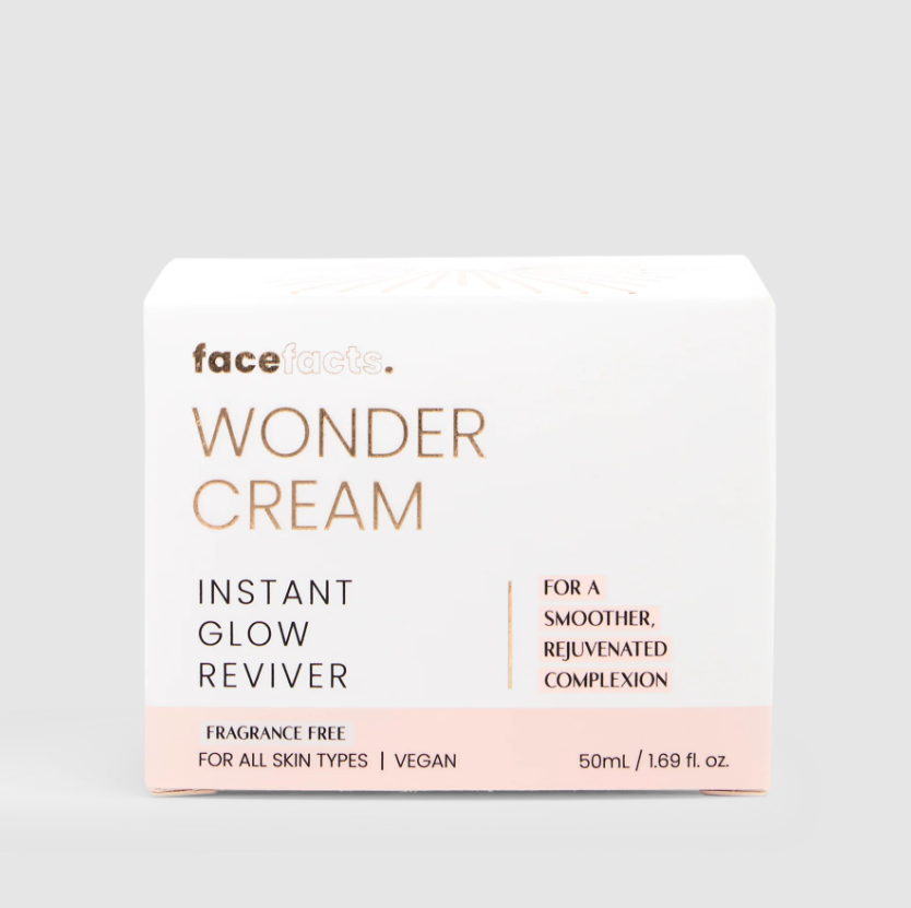 Face Facts Wonder Cream Fragrance-Free – Hydrating & Rejuvenating Moisturiser with Niacinamide, Hyaluronic Acid & Botanical Extracts | 50ml