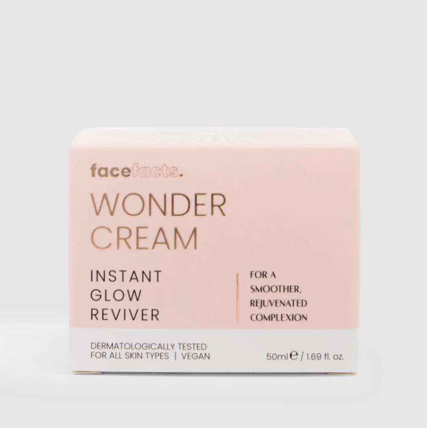 Face Facts Wonder Cream – Hydrating & Rejuvenating Moisturiser with Niacinamide, Hyaluronic Acid & Botanical Extracts | 50ml