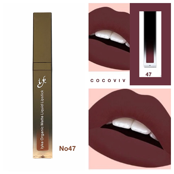 IYKE Cocoviv Organic Matte Liquid Lipstick (COCOVIV-47) ✅ Long lasting ✅Waterproof ✅None sticky ✅Radiant ✅Smooth