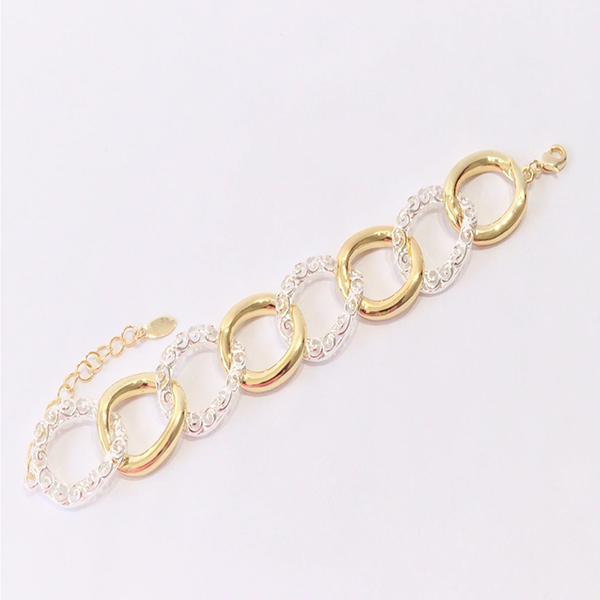 Dubai Two Tone Gold Bracelet