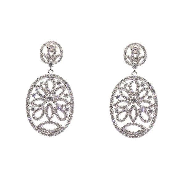 Full stone setting Earring