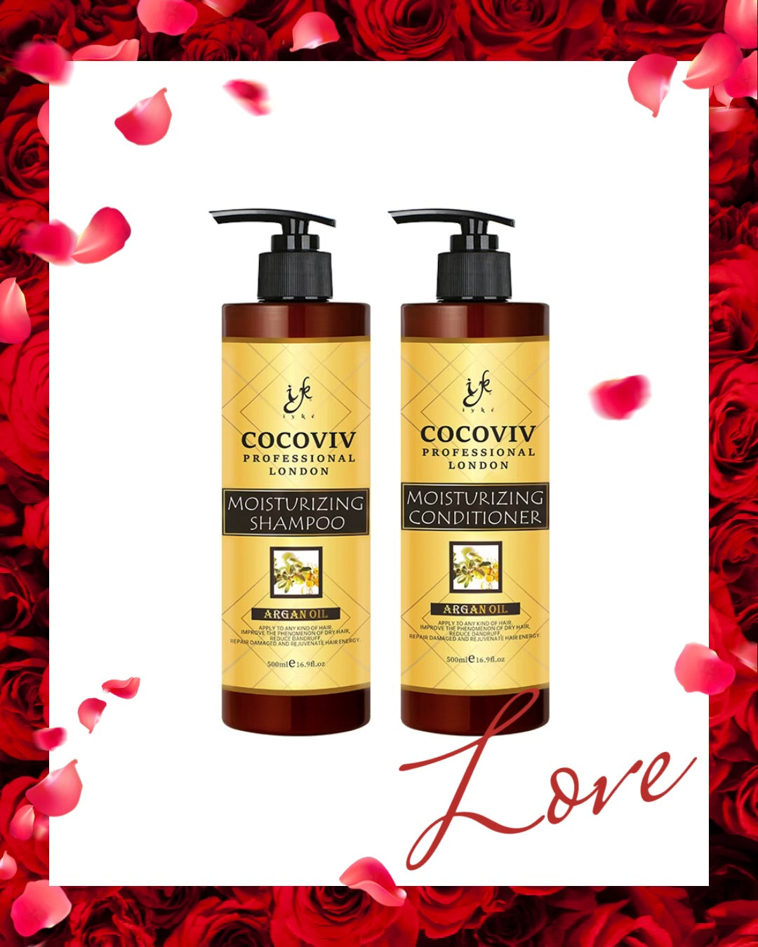 Cocoviv Pure Argan Oil Moisturizing Shampoo and Conditioner (2 X 500g)