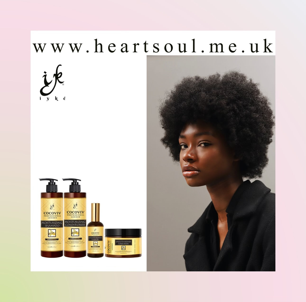 Cocoviv Pure Argan Oil Moisturizing Shampoo and Conditioner (2 X 500g)