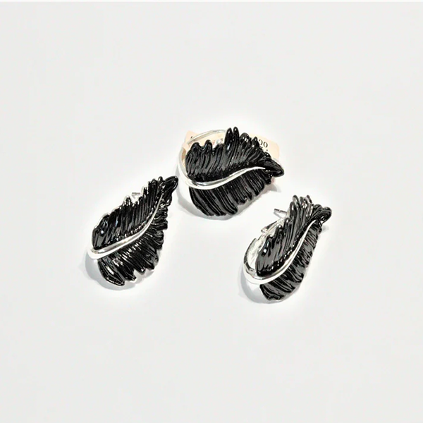 Leaf Earring & Ring Set