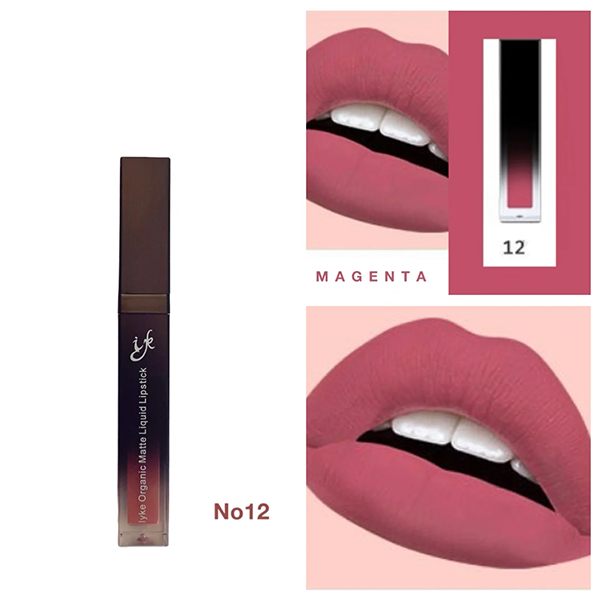 IYKE Magenta Organic Matte Liquid Lipstick (Magenta-12) ✅ Long lasting ✅Waterproof ✅None sticky ✅Radiant ✅Smooth
