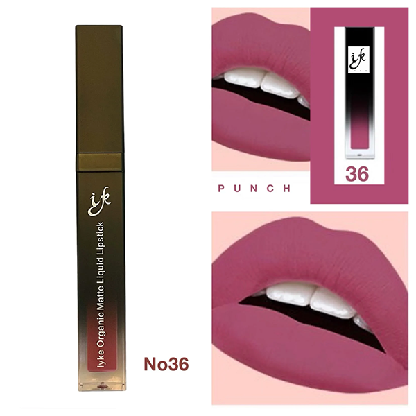 IYKE Punch Organic Matte Liquid Lipstick (PUNCH-36) ✅ Long lasting ✅Waterproof ✅None sticky ✅Radiant ✅Smooth