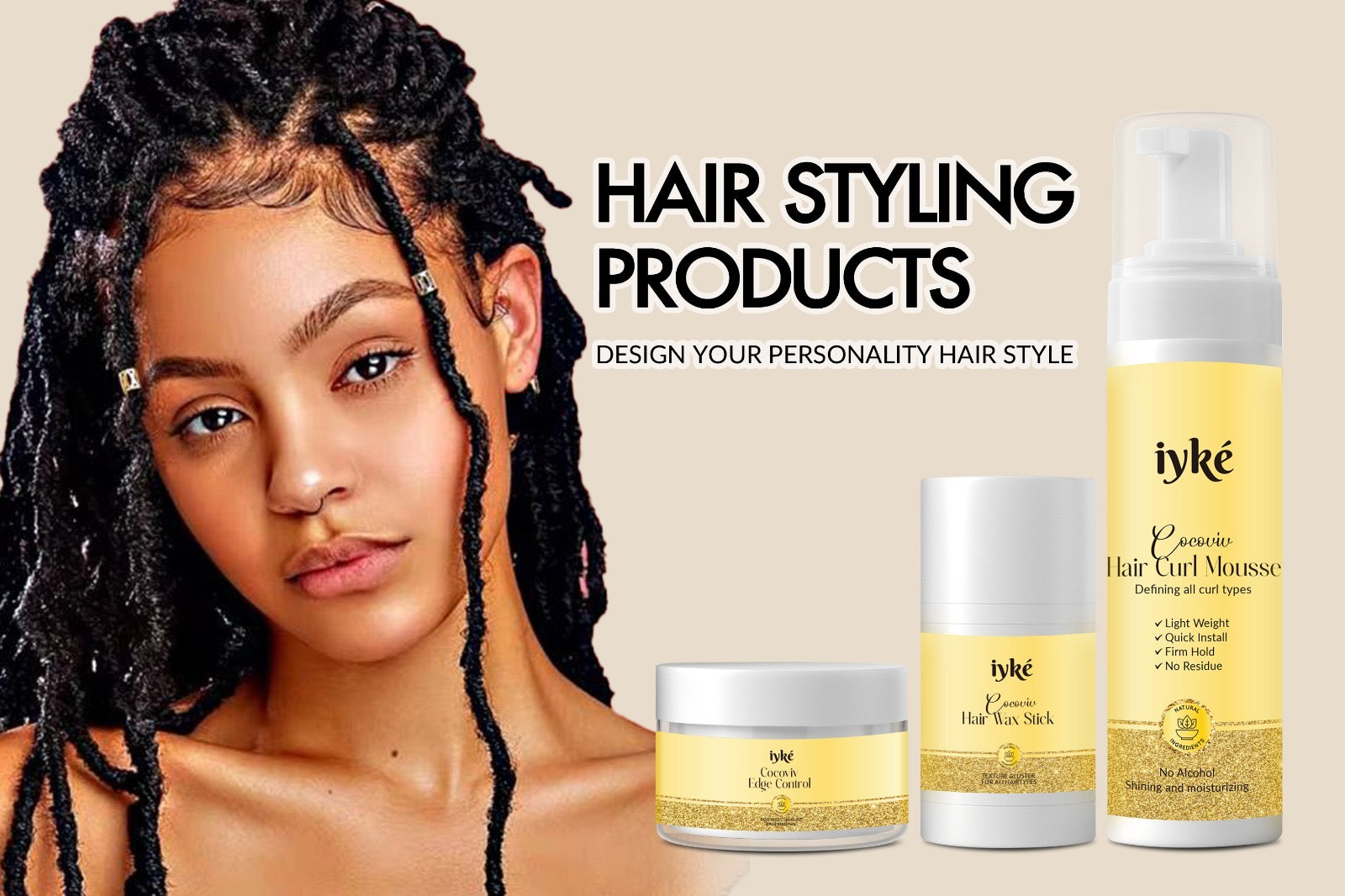 Cocoviv Hair Styling Products Bundle