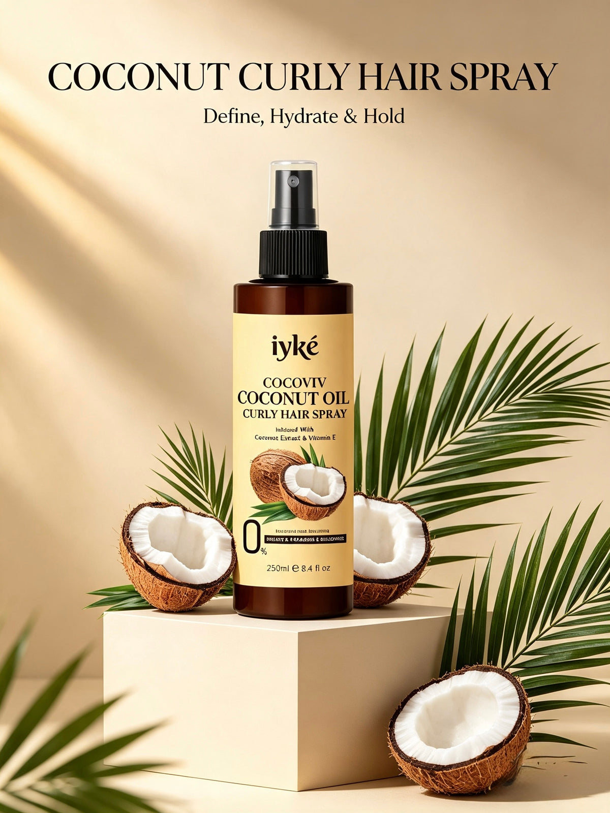Cocoviv Coconut Oil Curly Hair Spray
