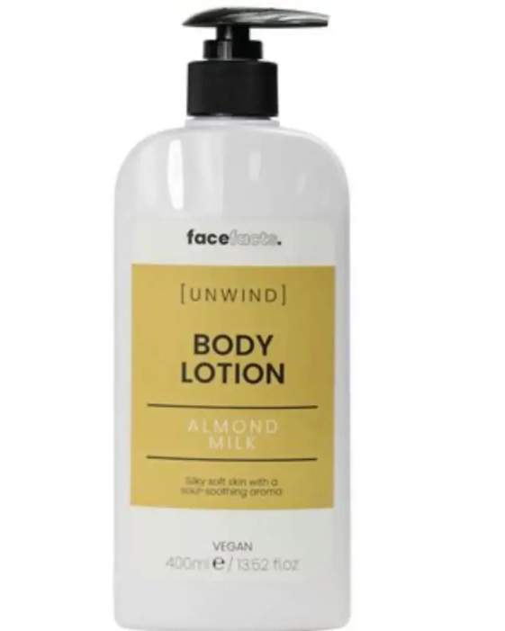 Face Facts Almond Milk Body Lotion – Softening, Hydrating & Fast-Absorbing Moisturiser | 200ml