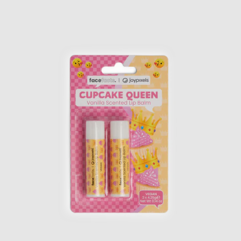 Face Facts Cupcake Queen Lip Balm – Vanilla Scented Hydration & Smooth Lips | 5g