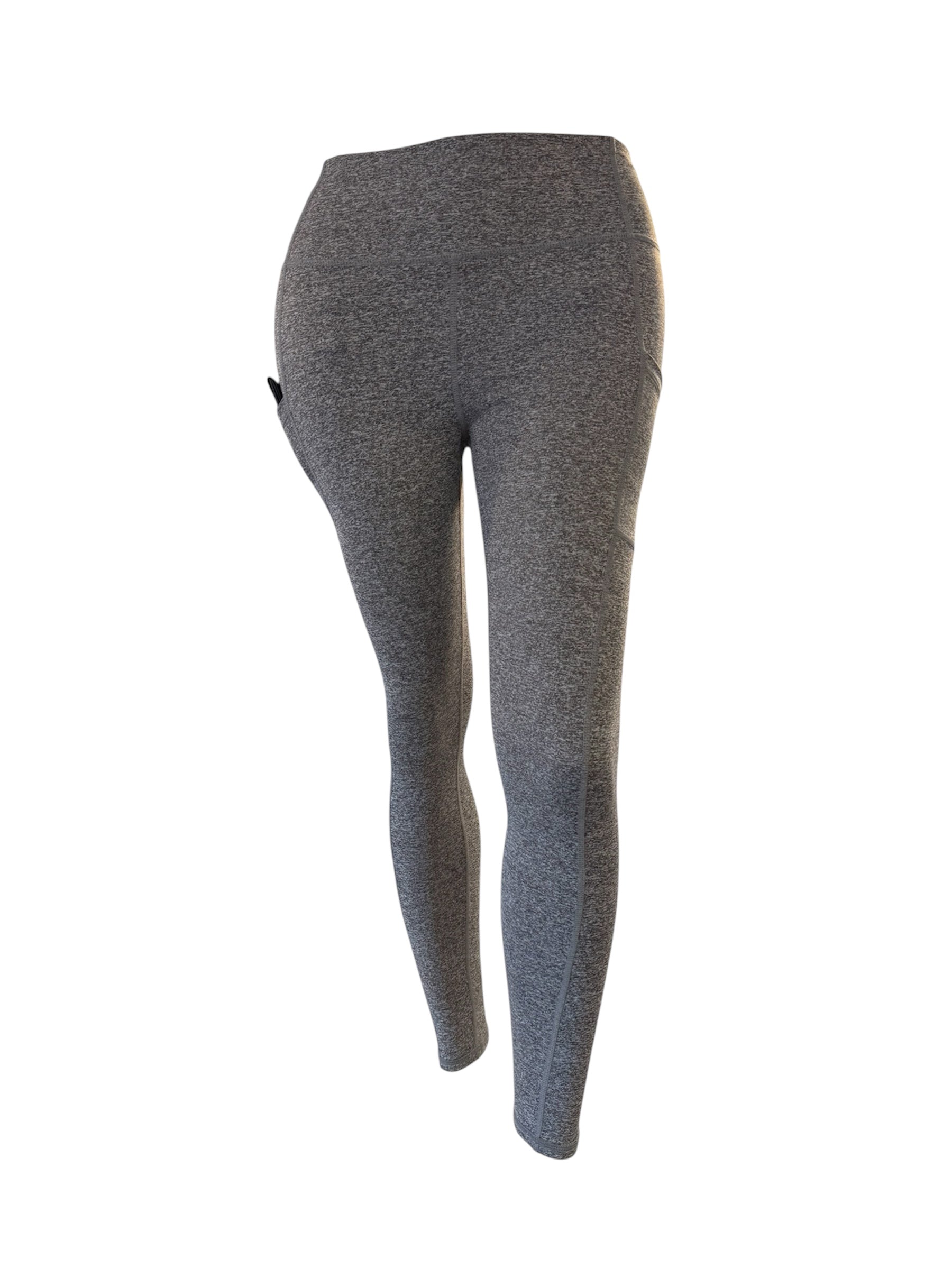 IYKE  Women's Leggings Yoga Pants, with 2 side pockets, High Waist Tummy Control Stretch Slim Leggings.