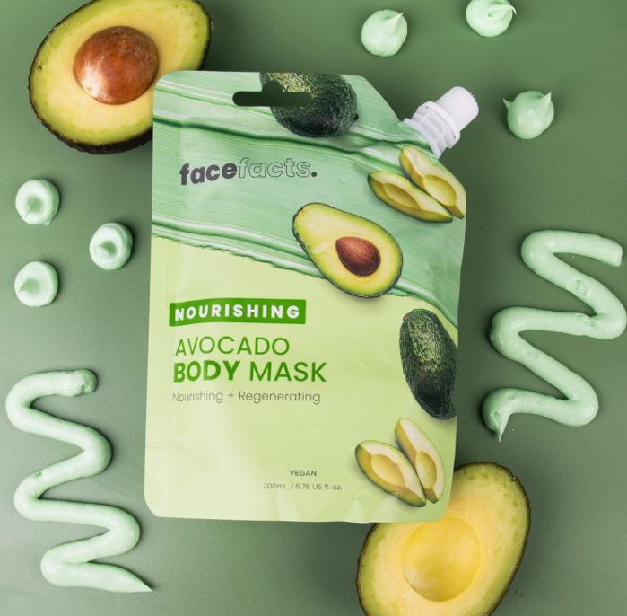 Face Facts Nourishing Avocado Body Mud Mask – Nourish + Regenerate | 200ml Resealable Pouch