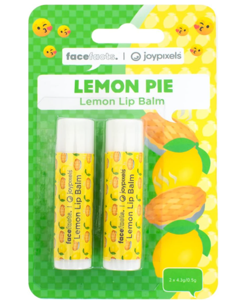 Face Facts x JoyPixels Lemon Pie Lip Balm Duo