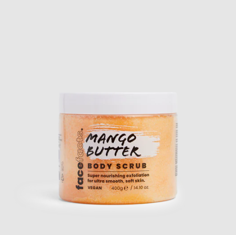 Face Facts Mango Butter Body Scrub – Nourishing Exfoliation + Radiant Smooth Skin | 400ml