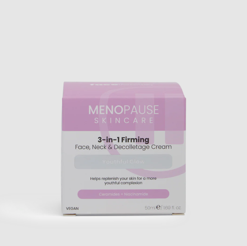 Face Facts Menopause Skincare 3-in-1 Firming Cream – Face, Neck & Décolletage (50ml, Vegan)
