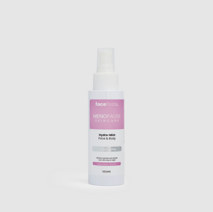 Face Facts Menopause Skincare Face & Body Hydro-Mist (100ml, Vegan)