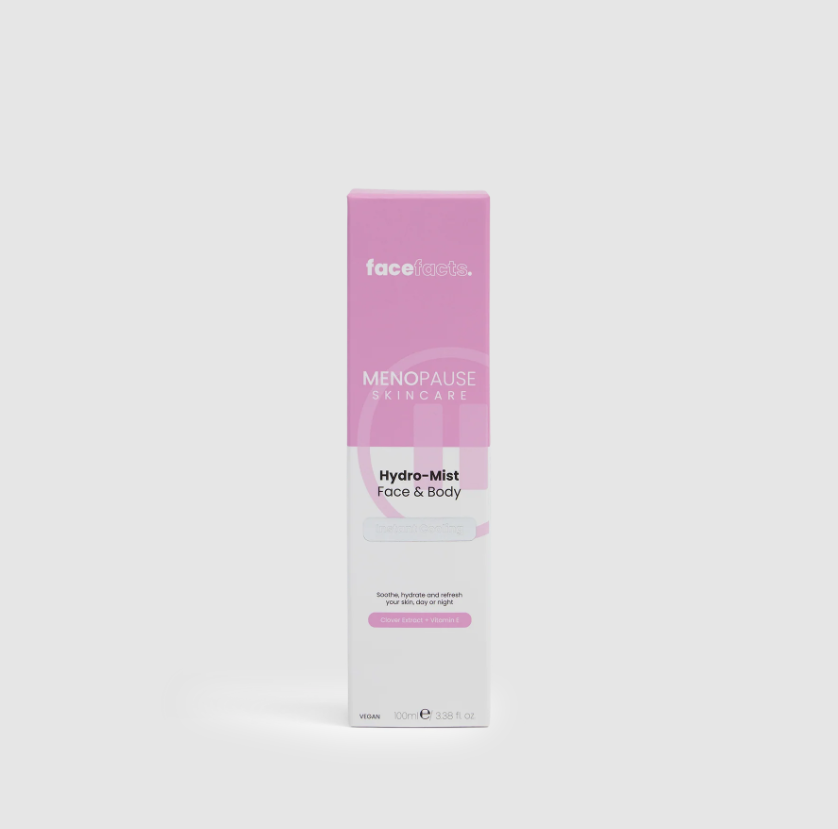 Face Facts Menopause Skincare Face & Body Hydro-Mist (100ml, Vegan)