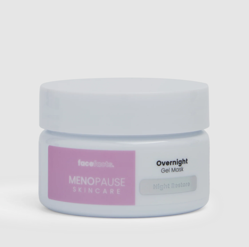 Face Facts Menopause Skincare Overnight Gel Mask (50ml, Vegan)