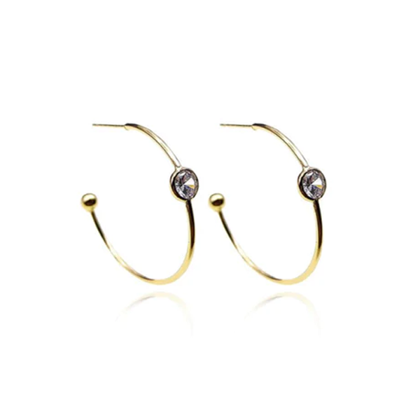 CZ Loop Earring