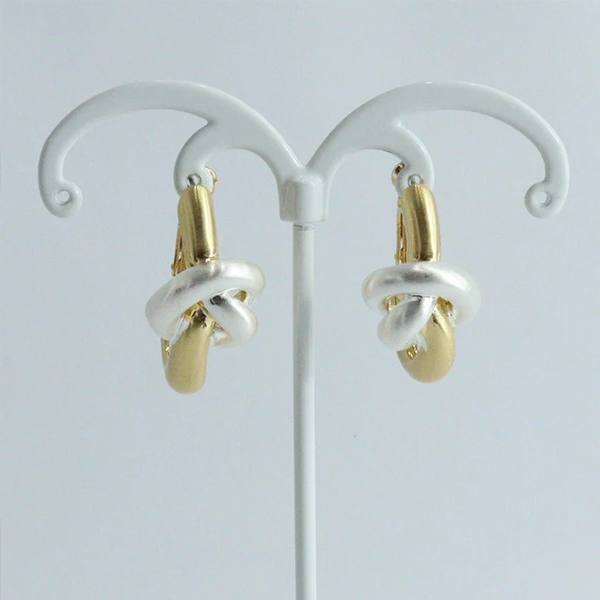 Classy Two Tone Earring