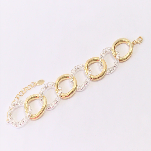 Dubai Two Tone Gold  Bracelet