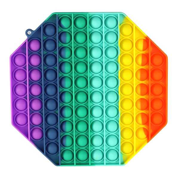 Iyke 4PCS (Heart, Octagon, Square, Circle) Pop It Fidget Toy ~ Free Postage