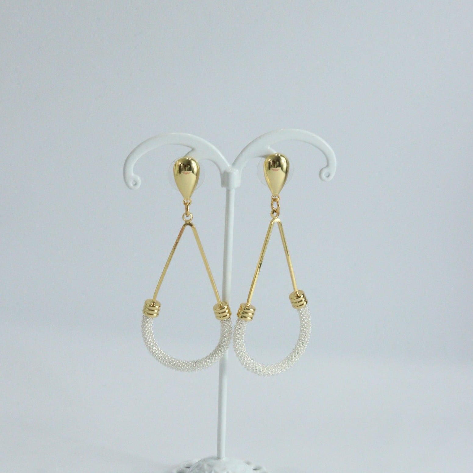 Two Tone Droplet Earring