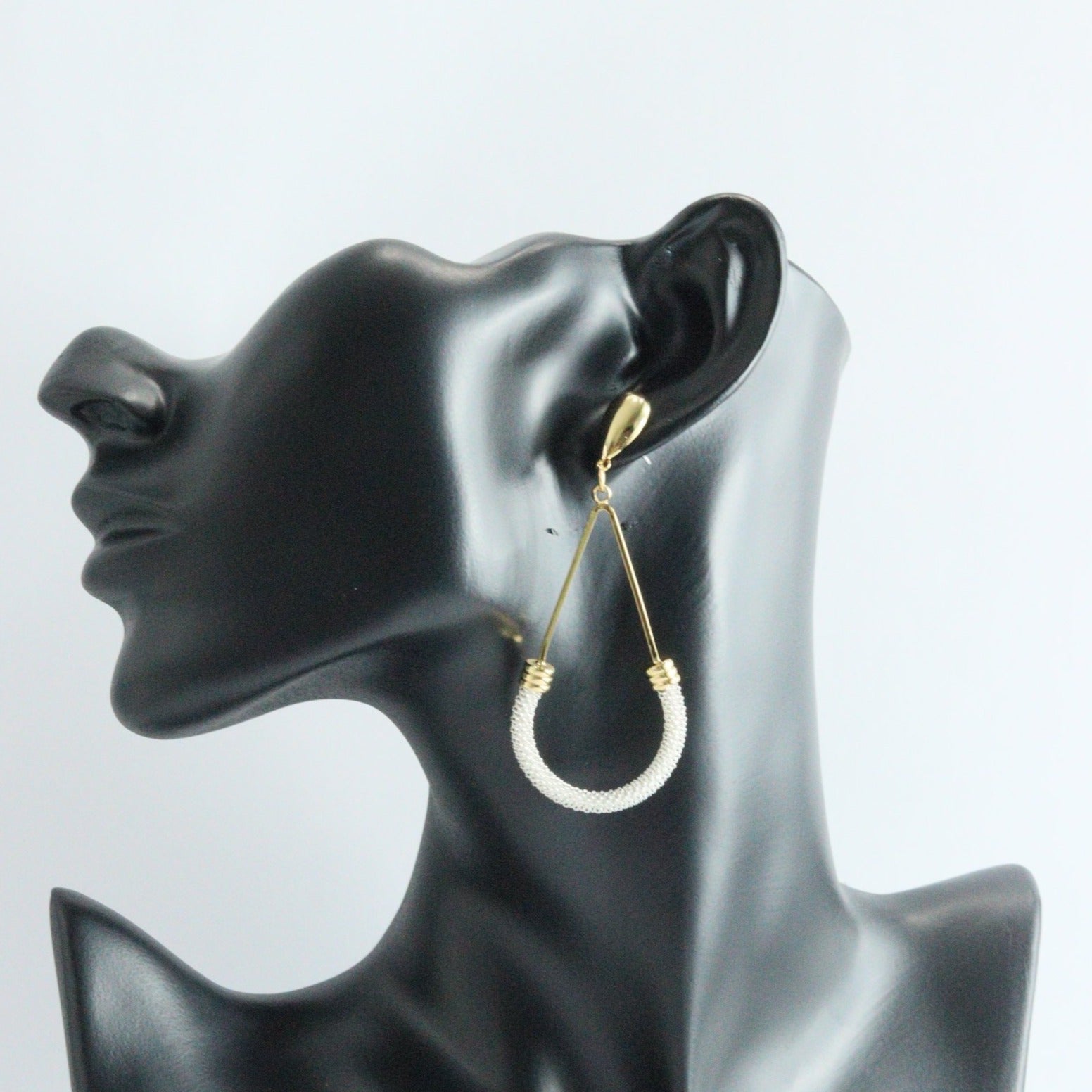 Two Tone Droplet Earring