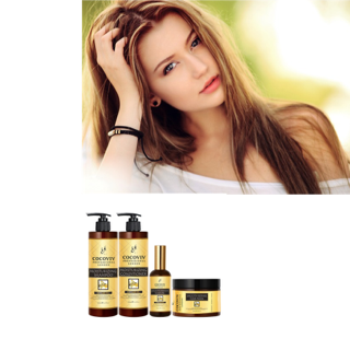 Cocoviv Pure Argan Oil Moisturizing Hair Treatment Set