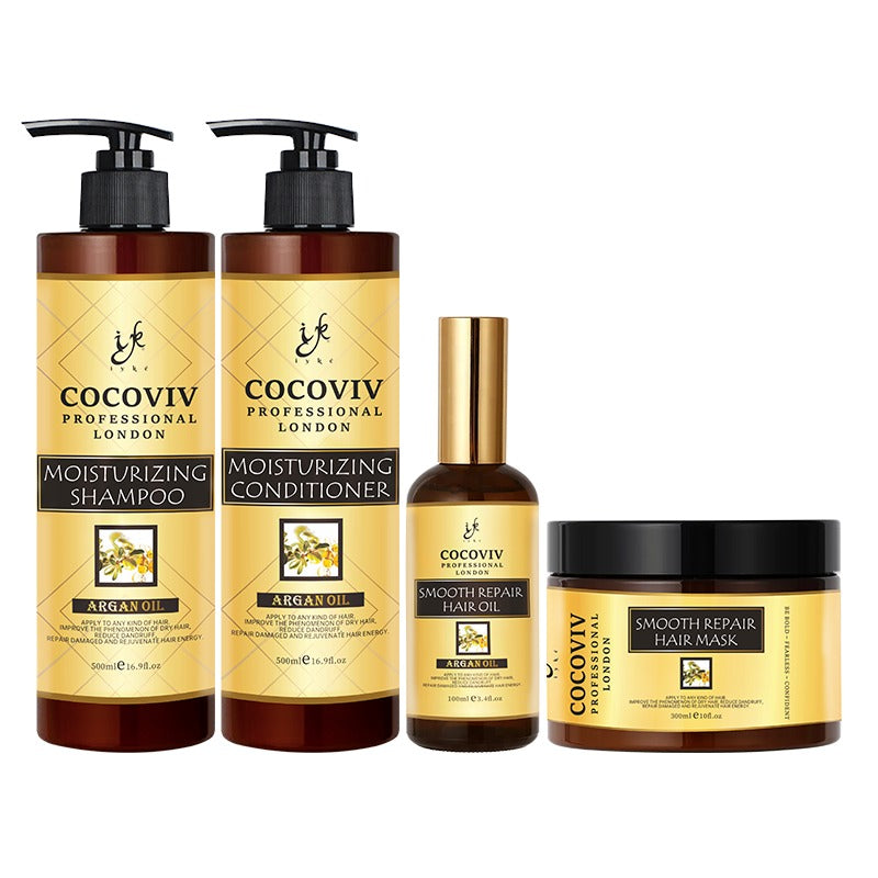 Cocoviv Pure Argan Oil Moisturizing Hair Treatment Set