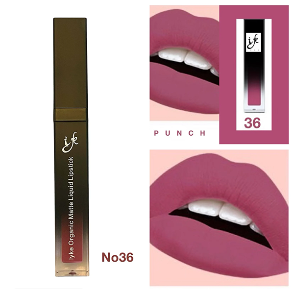 IYKE Punch Organic Matte Liquid Lipstick (PUNCH-36) ✅ Long lasting  ✅Waterproof  ✅None sticky  ✅Radiant ✅Smooth