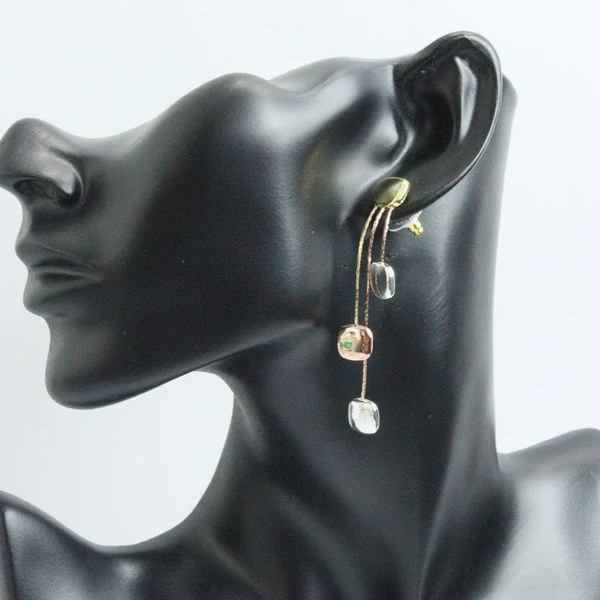 Three Tone Droplet Earring