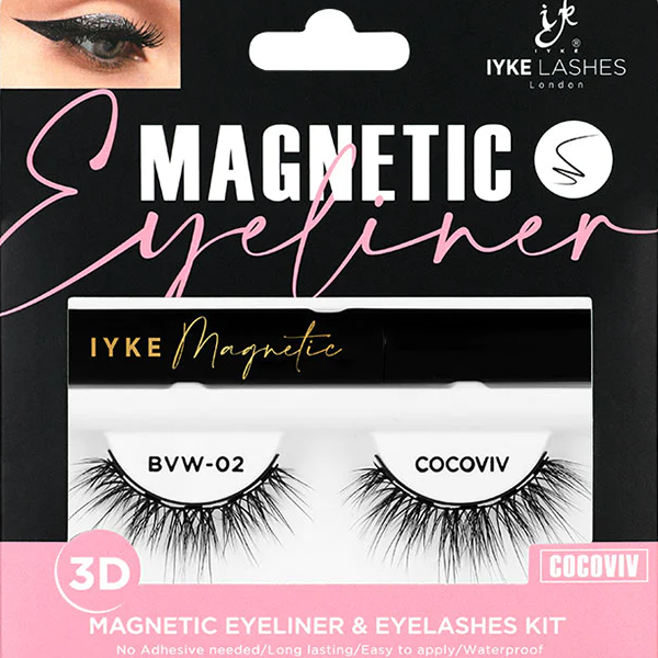 COCOVIV MAGNETIC REUSEABLE LASHES WITH EYELINER