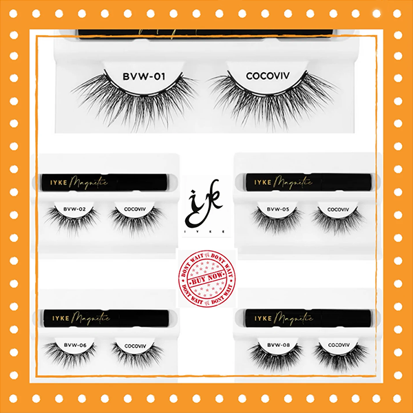 COCOVIV MAGNETIC REUSEABLE LASHES WITH EYELINER