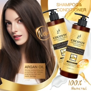 Cocoviv Pure Argan Oil Moisturizing Hair Treatment Set