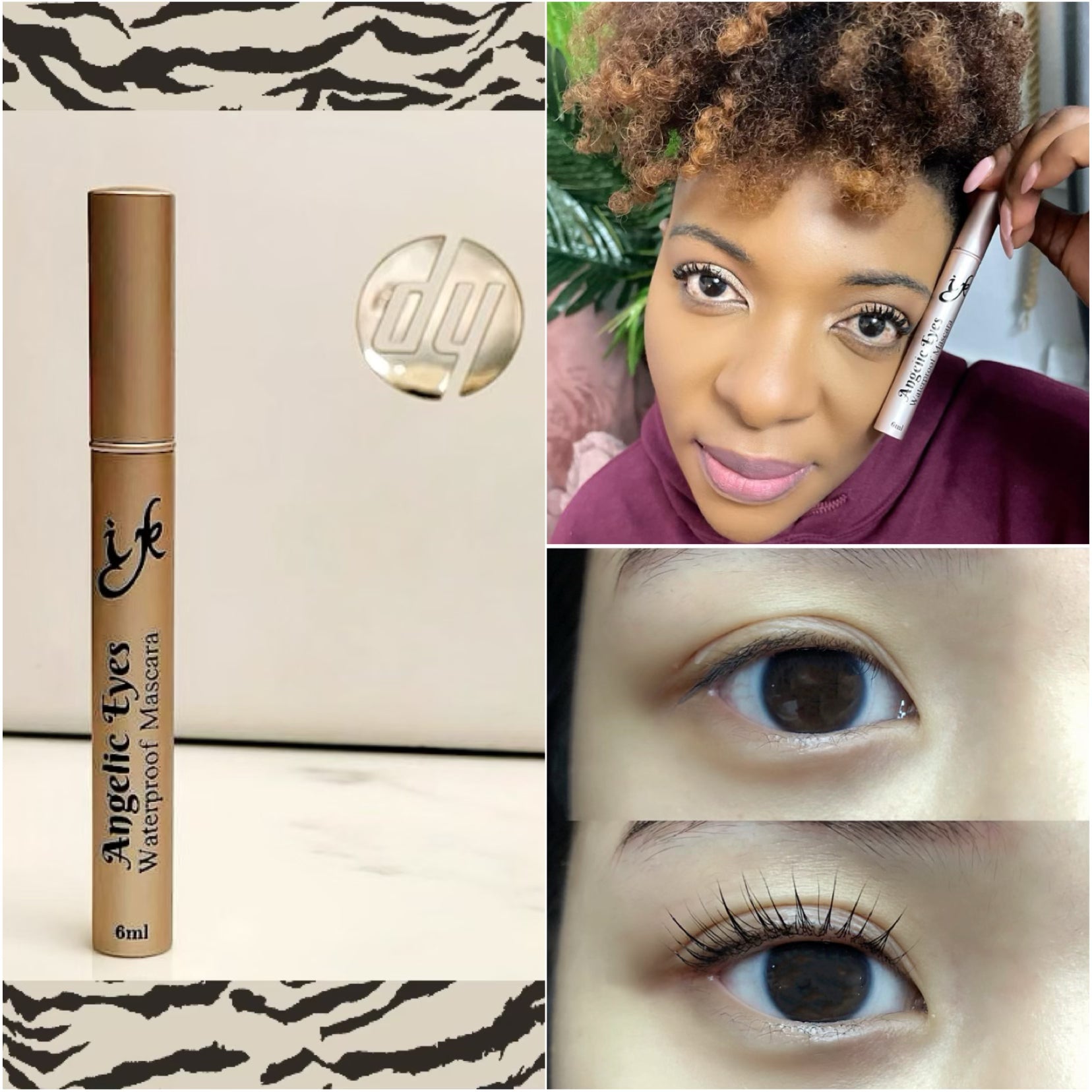 ANGELIC EYES WATERPROOF AND LASH GROWTH MASCARA (HYALURONIC ACID SERUM) 6ml